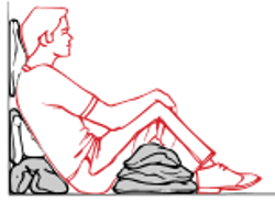 If both sides are injured, keep in the upright half-sitting up position