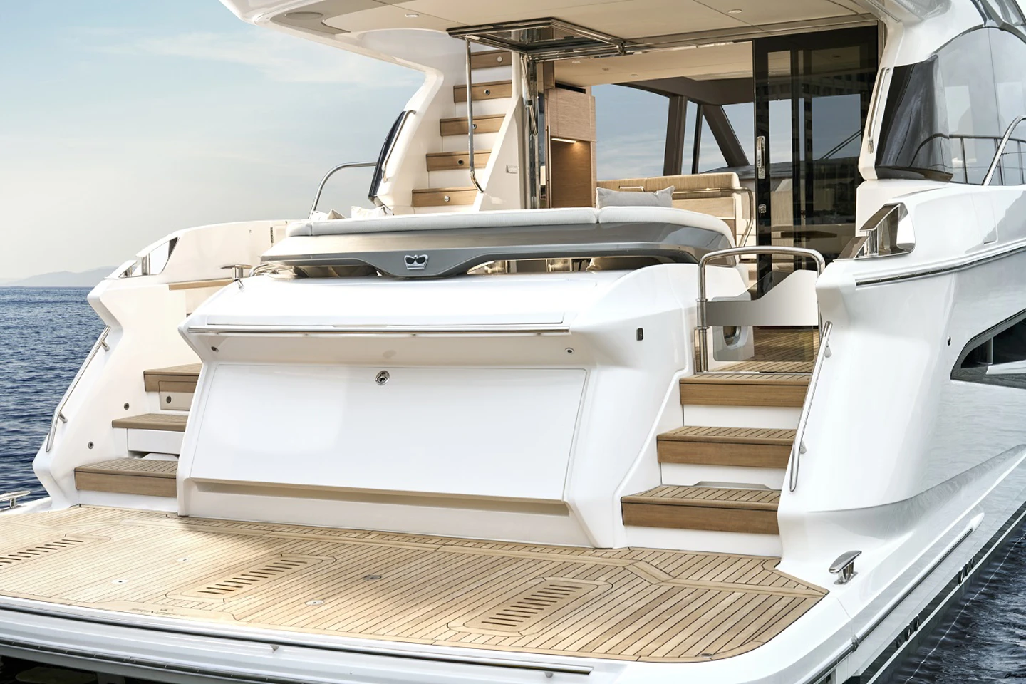 The New Princess Yachts f class f58 Aft deck
