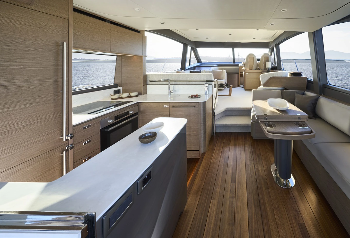 The New Princess Yachts f class f58 saloon